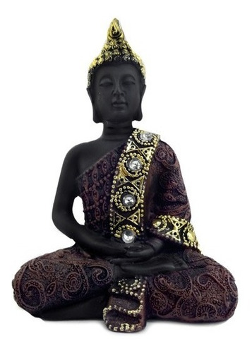 Buda Hindu Tailandes Dourado Estatua Decorativa Meditação