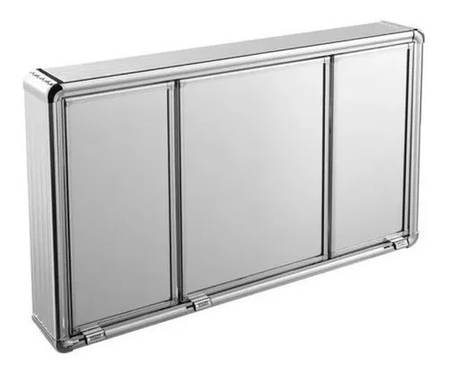 Armario Espelho 3 Portas Perfil Aluminio Lbp14/s  Astra