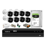 Kit Intelbras 8 Cam 1120b Dvr 8ch Mhdx 1208 C/ Hd 1 Tera