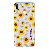 Funda Para Huawei Girasoles Para Mujer Con Tu Nombre