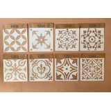 Kit X4 20x20 Calcareo Mayolica Azulejo Cupa Home Deco