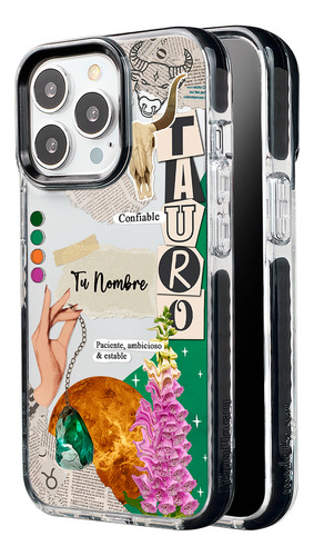 Funda Para iPhone Mujer Signo Zodiaco Tauro Tu Nombre