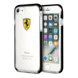 Carcasa Ferrari P/iPhone 8 Transp/negra Feglhci8bk