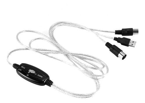 Adaptador De Cable Midi De Entrada/salida Usb Para Pc A Tecl