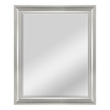 Espejo De Pared Mcs Rectangular Marmolado Color Bronce