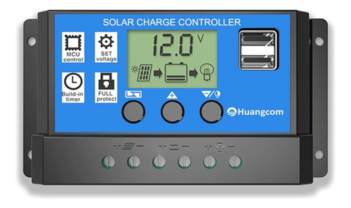 Regulador De Carga 12/24v30a Energía Solar. Pampa Renovable