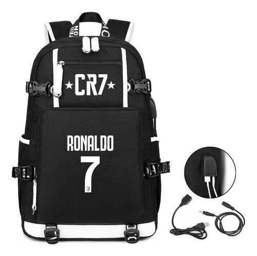 Mochilas De Cristiano Ronaldo Con Puerto De Carga Usb 2023