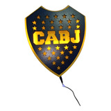 Cuadro Velador Led Boca Juniors De Pared