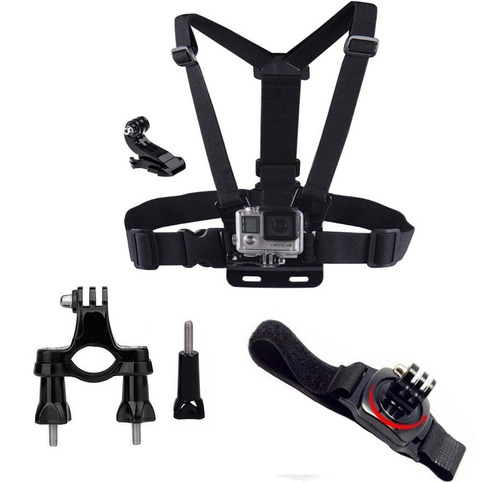 Kit De Acessórios Gopro Hero 10/11/12 Peito Bike Pulso