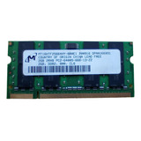 Memoria Ram Notebook Sodimm Ddr2 Micron 800 Mhz Pc2-6400 Cl6