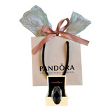 Charm Pandora Plata Murano Facetado Negro