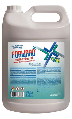 Desinfectante Forward Antibacterial Diversey X 5 Lts
