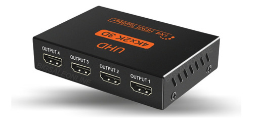 Adaptador Hdmi Splitter Activo1x4 Para Conectar 4 Pantallas