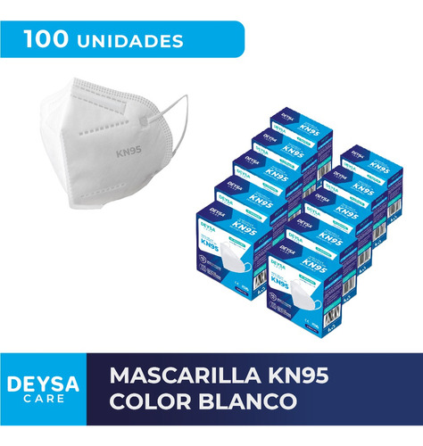 Mascarillas Kn95 De 10 Un, 10 Cajas (100 Un)