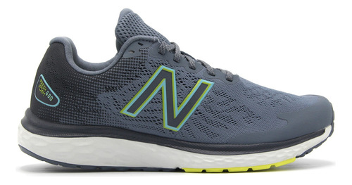 Zapatilla Deportiva New Balance Hombre 680 Celeste Ceniza