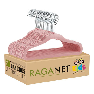 50 Ganchos Infantiles De Terciopelo Antideslizantes 360º Color Rosa | MercadoLibre