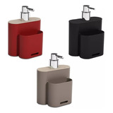 Dispenser Detergente Con Porta Esponja Flat Coza
