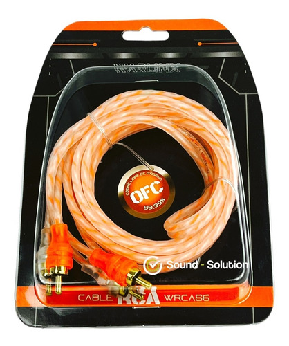 Cable Rca Waraudio Trenzados Ofc Cobre 1.8 Mts Wrcas6