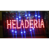 Cartel Led Heladeria - Helados - Abierto O La Que Quieras .