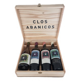 Vino Clos Abanicos X4 Box Madera (assembl/cab-fr/malb/chard)