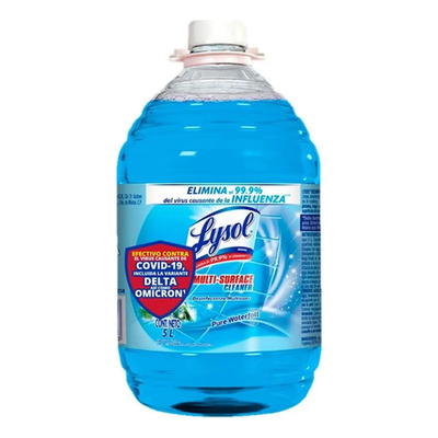 Lysol Desinfectante 5 Litros Elimina 99.9%virus Azul | MercadoLibre