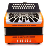 Acordeon Hohner Compadre En Tonalidad Fa Naranja 