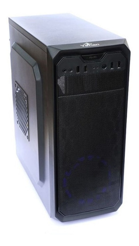 Gabinete Yeyian Stahl 900 Atx Sin Fuente Negro Led Azul