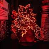 Lampara 3d De Acrilico De Goku