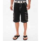 Rock Revival...42.... Black Zig Zag Seams Walk Short