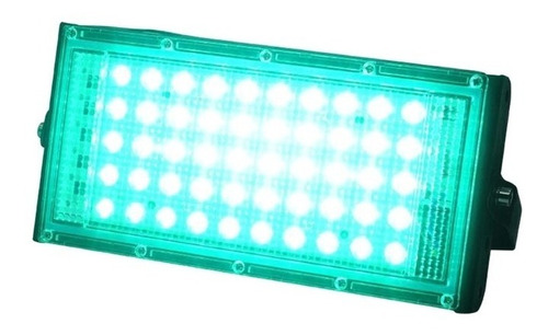 Refletor Led Modular 50w Luz Verde 220v Elumix
