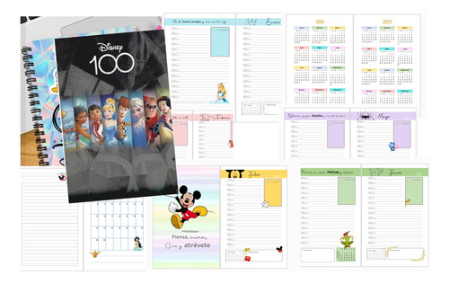 100 Disney Digital Software P/imprimir   Agendas, A5 2024