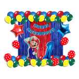 Kit Decoración Globos Metálicos (48 Piezas) Mario Bros