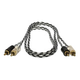 Cabo Rca 1m Taramps Plus - Blindado - Cobre Ofhc - Ouro