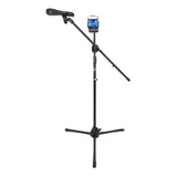 Pedestal Tripie Microfono Con Boom P/ Cel Y Tablet Kst-112