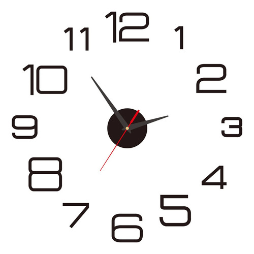 ' Reloj De Pared Clocks Diy, Grande, De Cuarzo, Moderno,