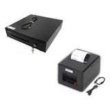 Combo Pos Cajon Monedero Metalico Sat Impresora 58mm Termica