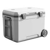 Cooler Nevera De 45lts Portatil Hielera Con Ruedas Camping