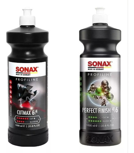 Kit De Pulido Sonax Cutmax 1l + Perfect Finish 1l - Allshine