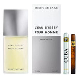 L'eau D'issey Pour Homme Isseymiyake 200ml+perfume Cuba 35ml