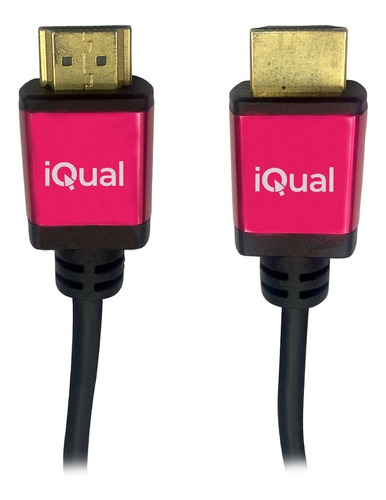 Cable Hdmi Multimedia 1,8 Mts Iqual H0015 Full Hd 1080p Full