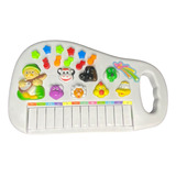 Teclado Piano Musical Infantil Baby Fazendinha Com Luz Bebê