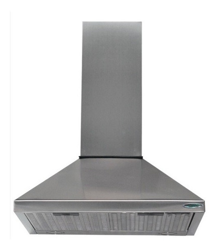 Campana Cocina 60 Piramide Acero Doble Turbina Luz Led 