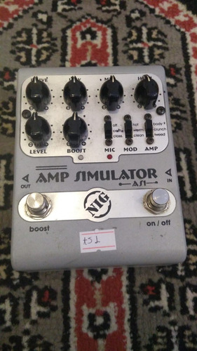 Pedal De Guitarra Amplificador Simulator Nig As1 Usado