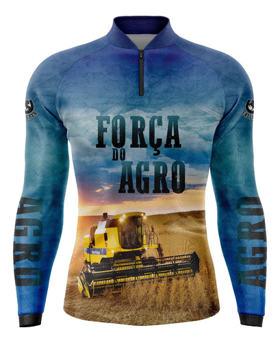 Camisa Camiseta Agro Ceifa Proteção Solar Uv50 Gll-10ac