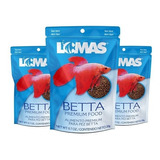 Comida Alimento Para Pez Betta 20g Lomas Premium Bolita 3pz