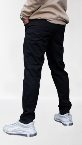 Pantalon Jogger Mom Corte Clasico Gabardina Basic Hombre 