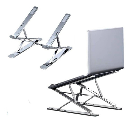 Soporte Base Notebook Aluminio N8 Macbook Pro Air Regulable