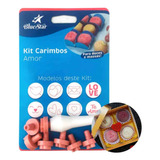 Kit Carimbos Amor - 9 Peças - Cor Rosa (blue Star)