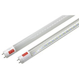 Qop- Tubo Led T8 Glass 0,6mts 9w Claro/difusor (2pack)