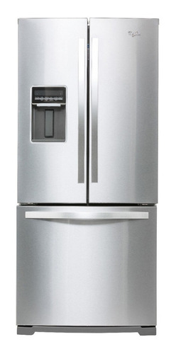 Refrigerador Auto Defrost Whirlpool Mwrf220se Acero Inoxidable Con Freezer 554l 127v
